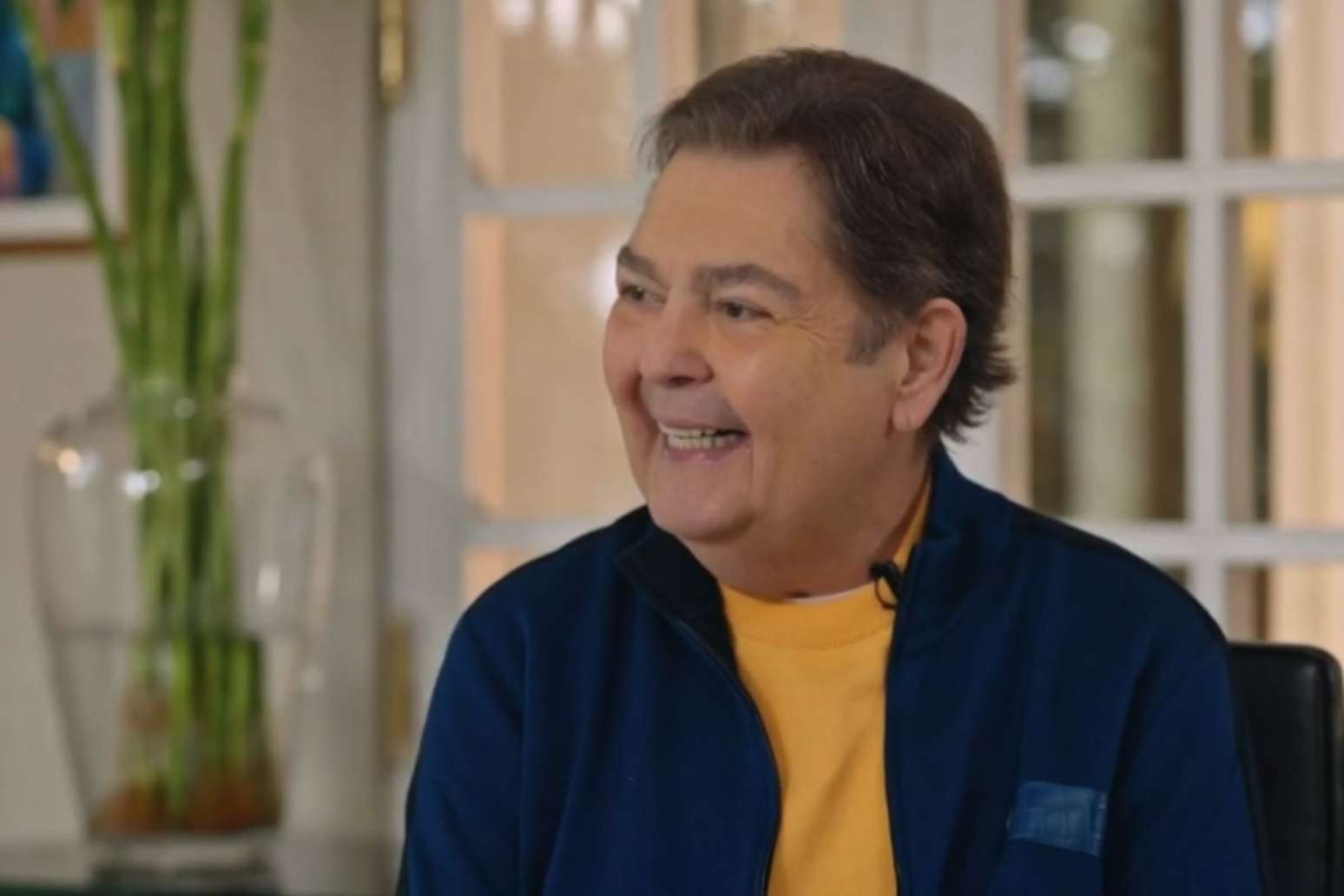 Faust&atilde;o concede entrevista para Pedro Bial