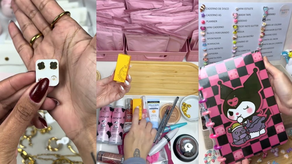 Há diversos nichos e produtos disponíveis a depender do vendedor — Foto: Reprodução/TikTok editado por Késya Holanda