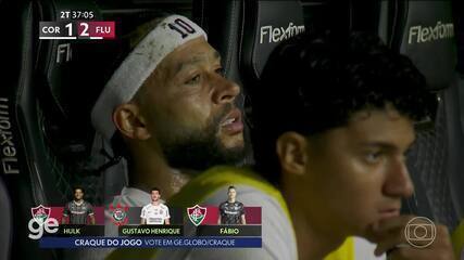 Memphis é substituído e mostra descontentamento em Corinthians x Fluminense