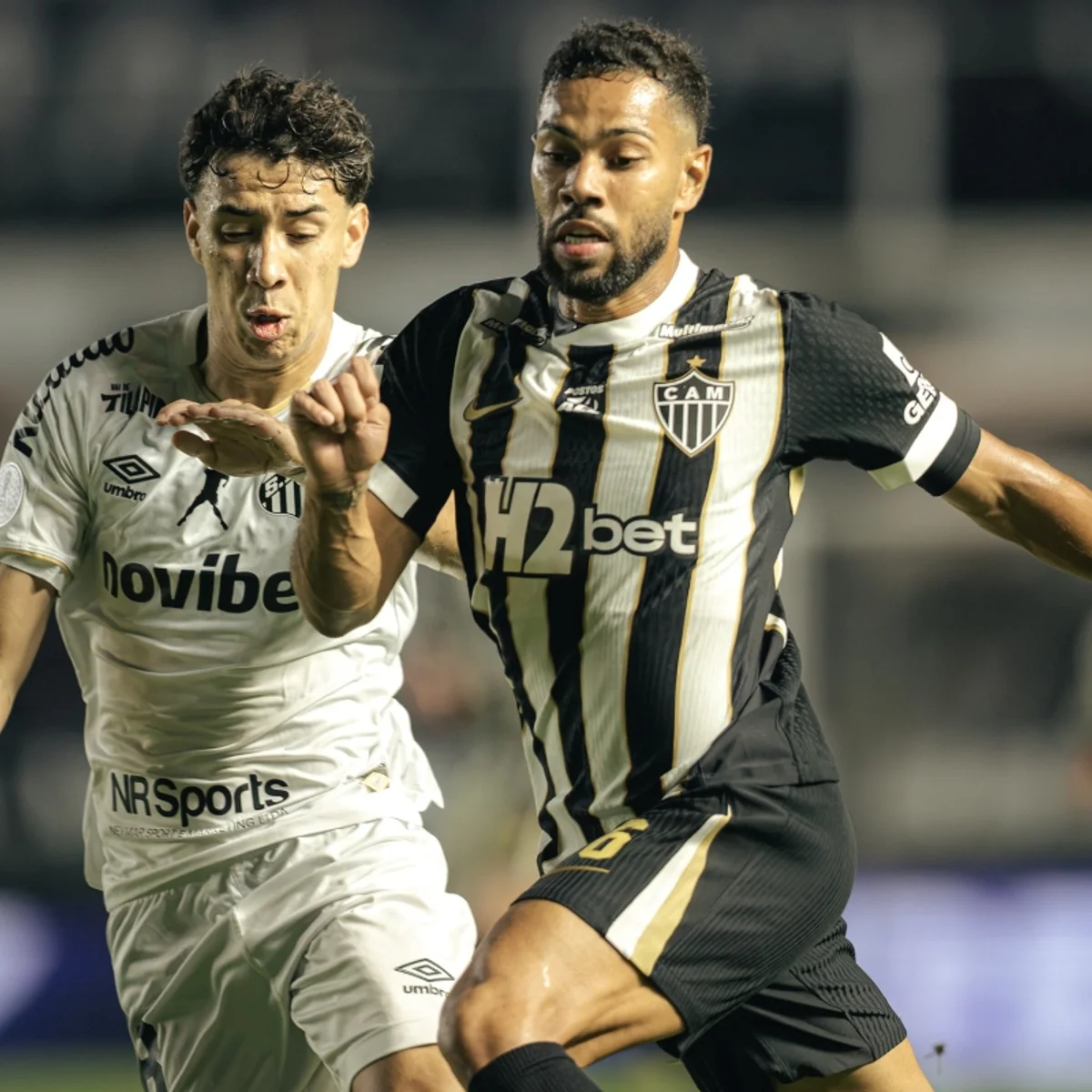 Atlético-MG e Santos estão escalados para jogo decisivo na Sul-Americana