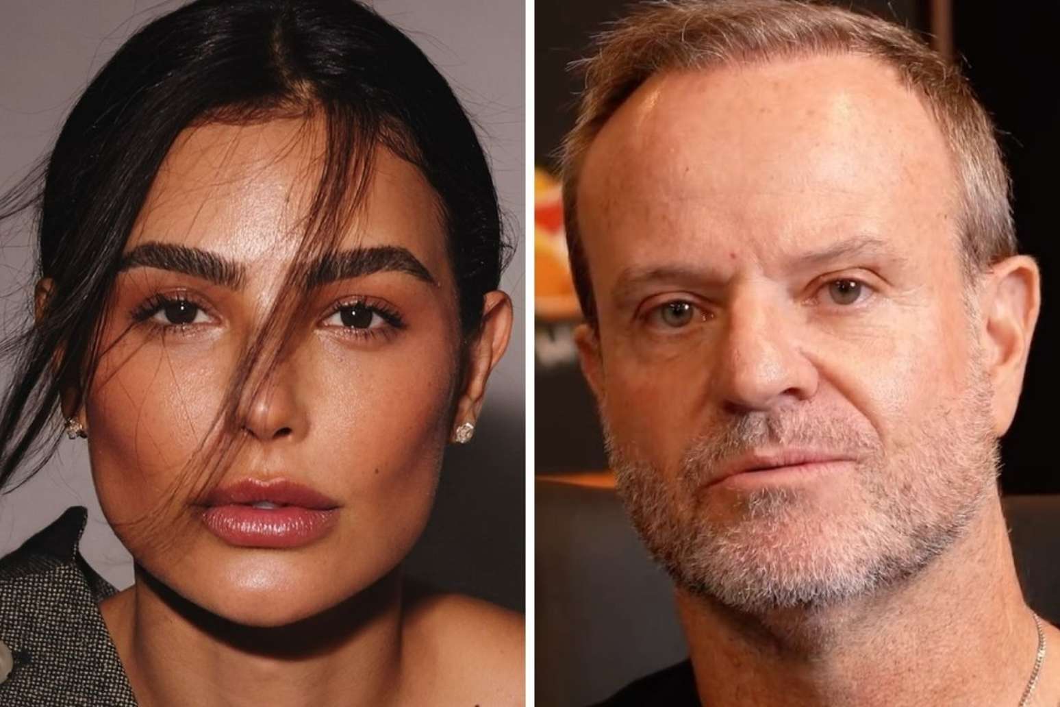 C&iacute;ntia Chagas e Rubens Barrichello