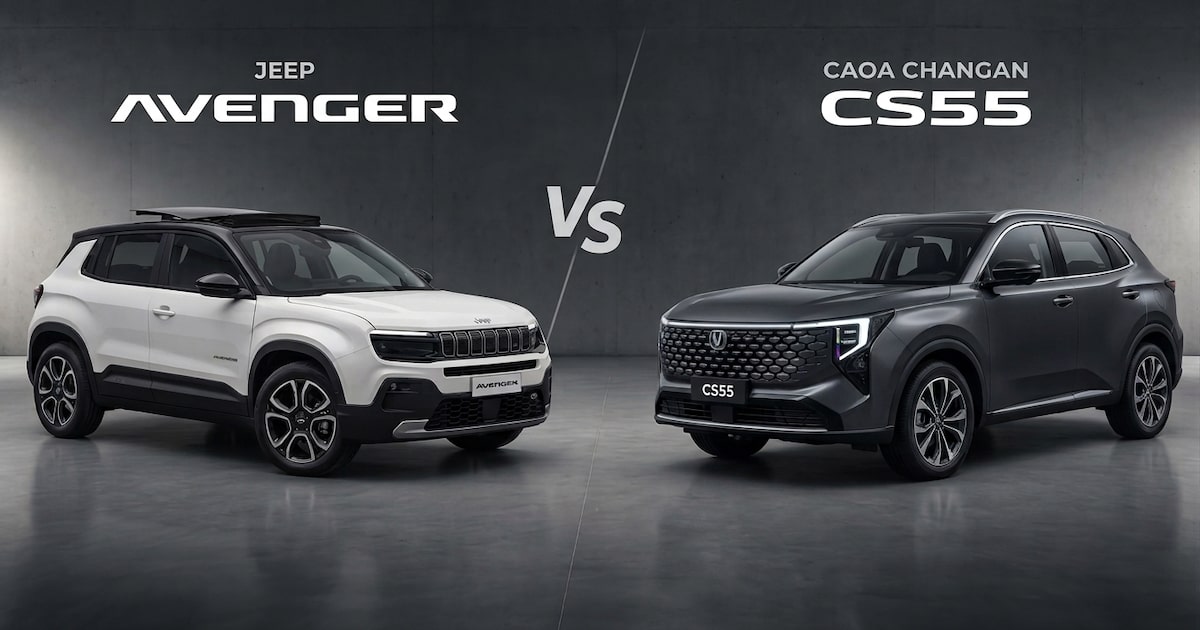 Por R$ 145 mil, você vai de Jeep Avenger ou Changan CS55? Veja comparação