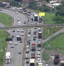 Globocop mostrava o trânsito no Anel Rodoviário de Belo Horizonte (MG) Foto: Reprodução/TV Globo