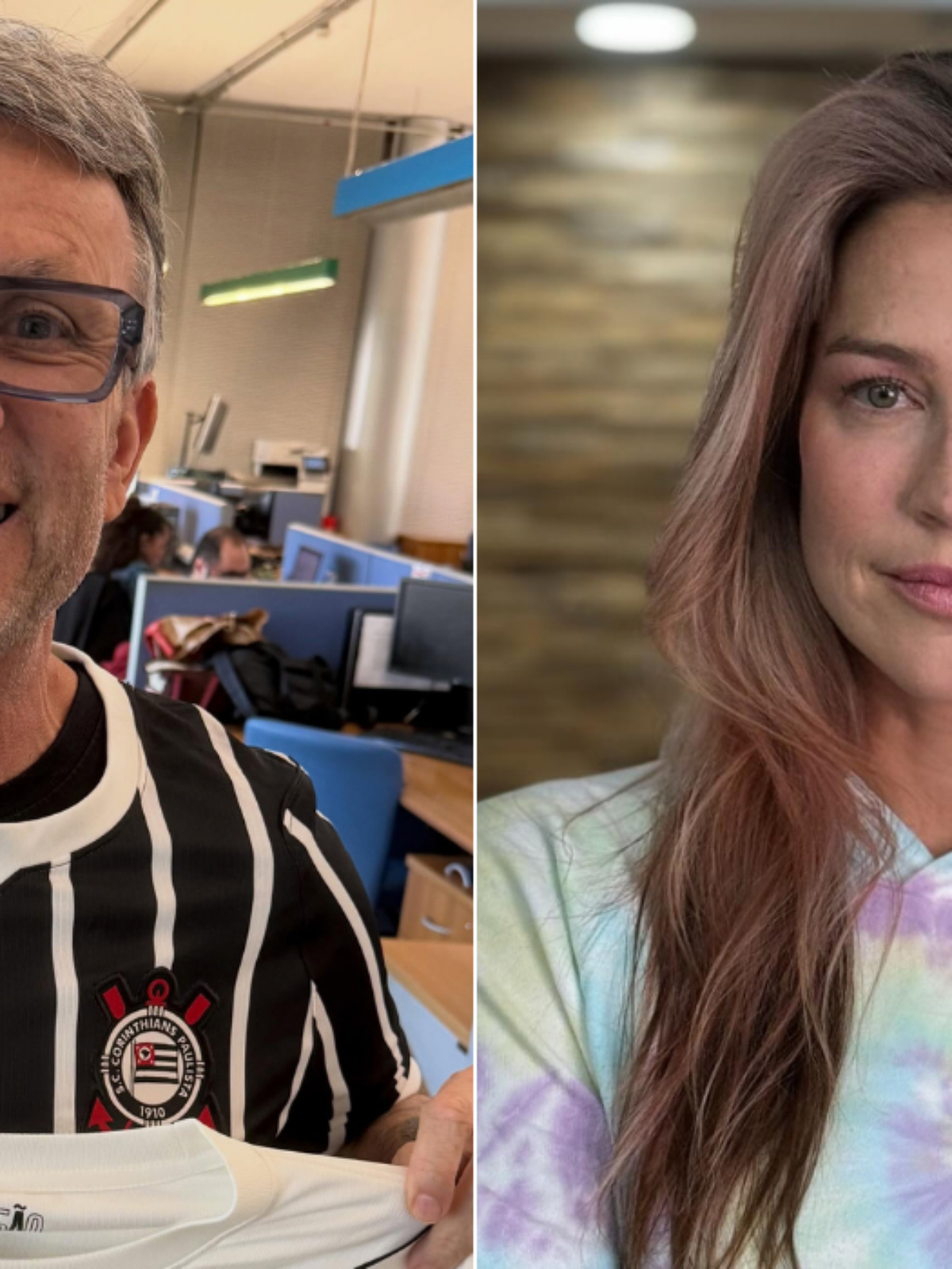 'Mulher linda, maravilhosa': Craque Neto se declara ao vivo para Luana Piovani e ganha resposta