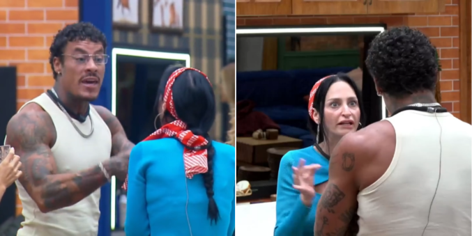 Linguiça da discórdia! Murilo Dias se estranha com Ariela Carasso em briga por comida: ‘Mimimi’