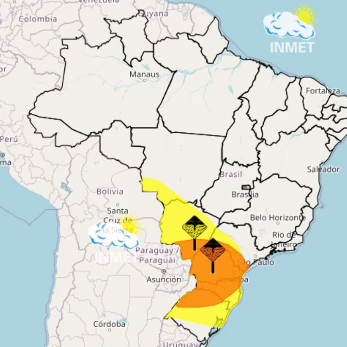 Ciclone se forma no Rio Grande do Sul com alerta de ventos de até 100 km/h