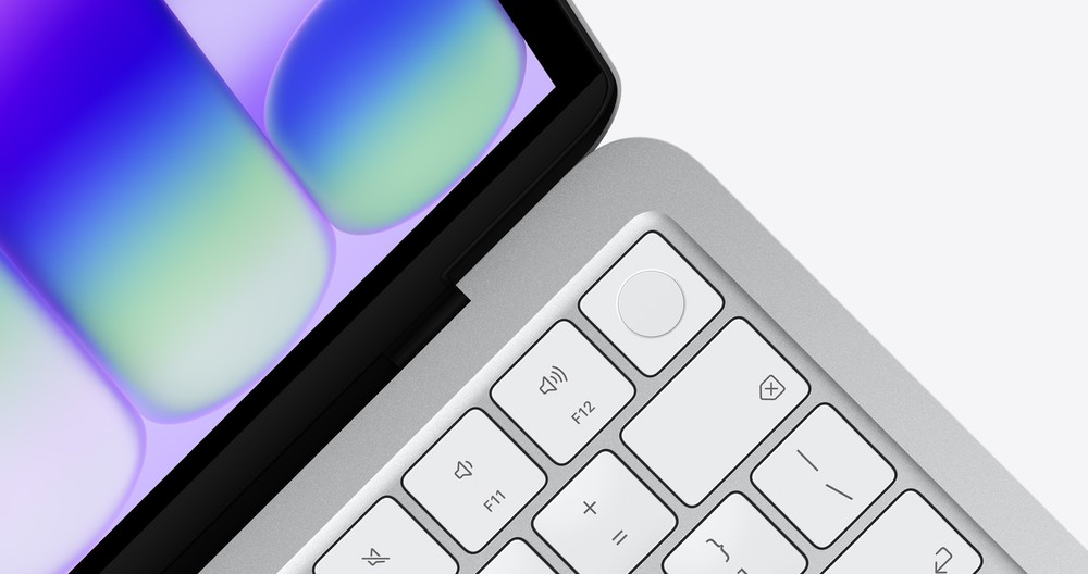 O MacBook Neo traz desbloqueio por Touch ID na versão de 512 GB — Foto: Reprodução/Apple