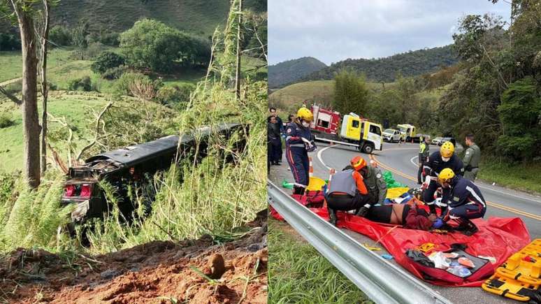 Quem são as vítimas do acidente de ônibus que caiu em ribanceira em São Paulo