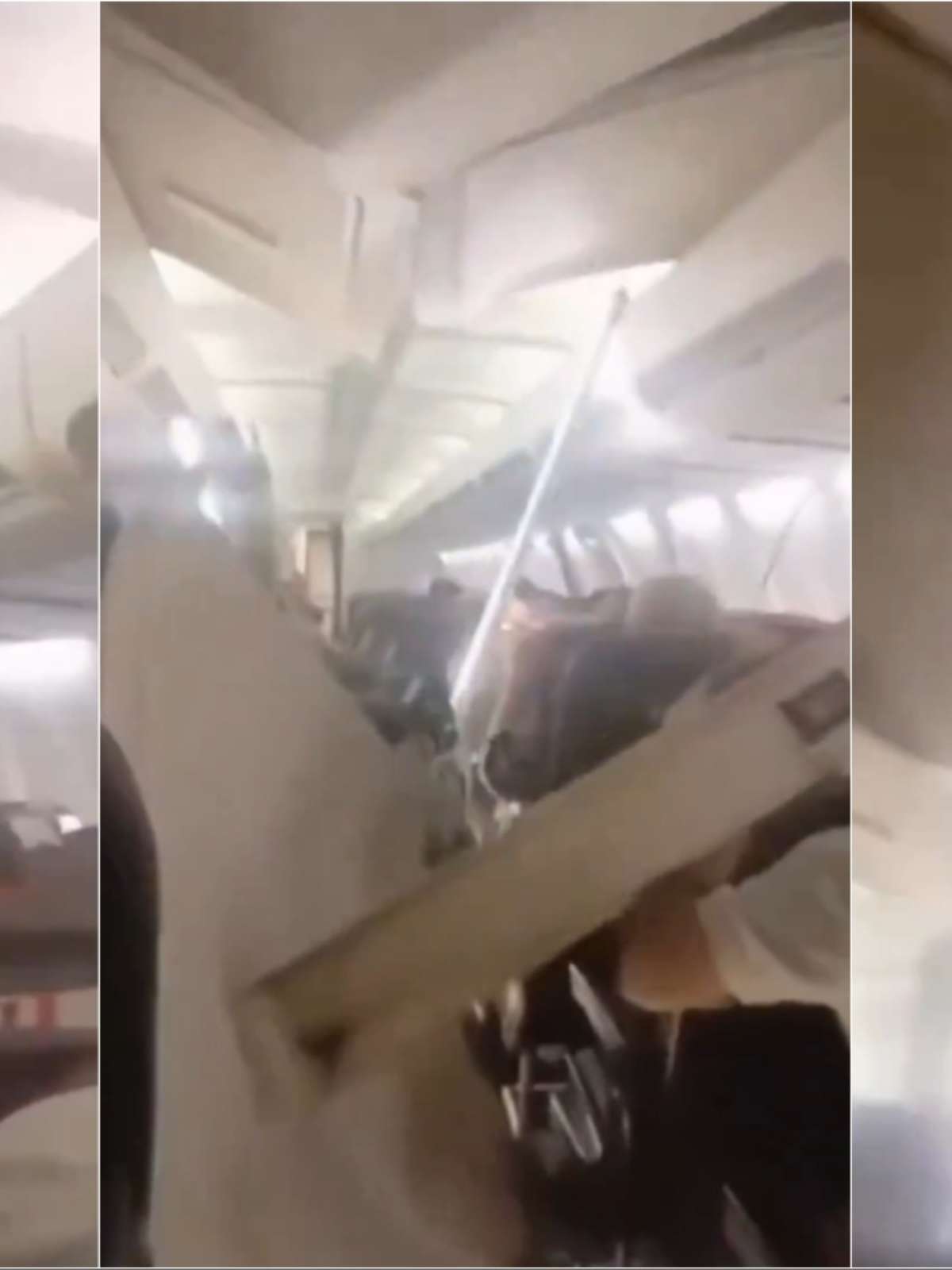 Teto de avião despenca durante voo e causa pânico no Irã; veja vídeo