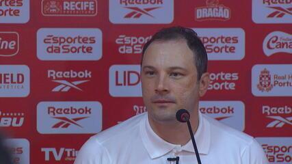 Coletiva de Bruno Pivetti após vitória do Náutico sobre o Sport