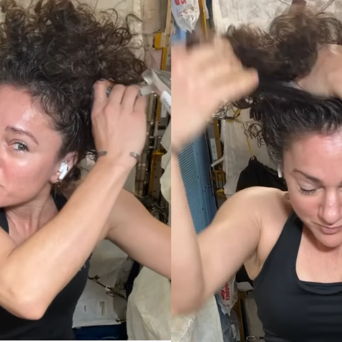 Astronauta da Nasa mostra como cuida do cabelo cacheado no espaço