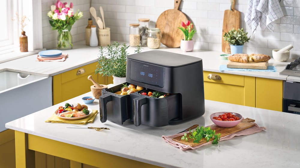 Air fryer cesto duplo dois cestos — Foto: Divulgação/Ambiano