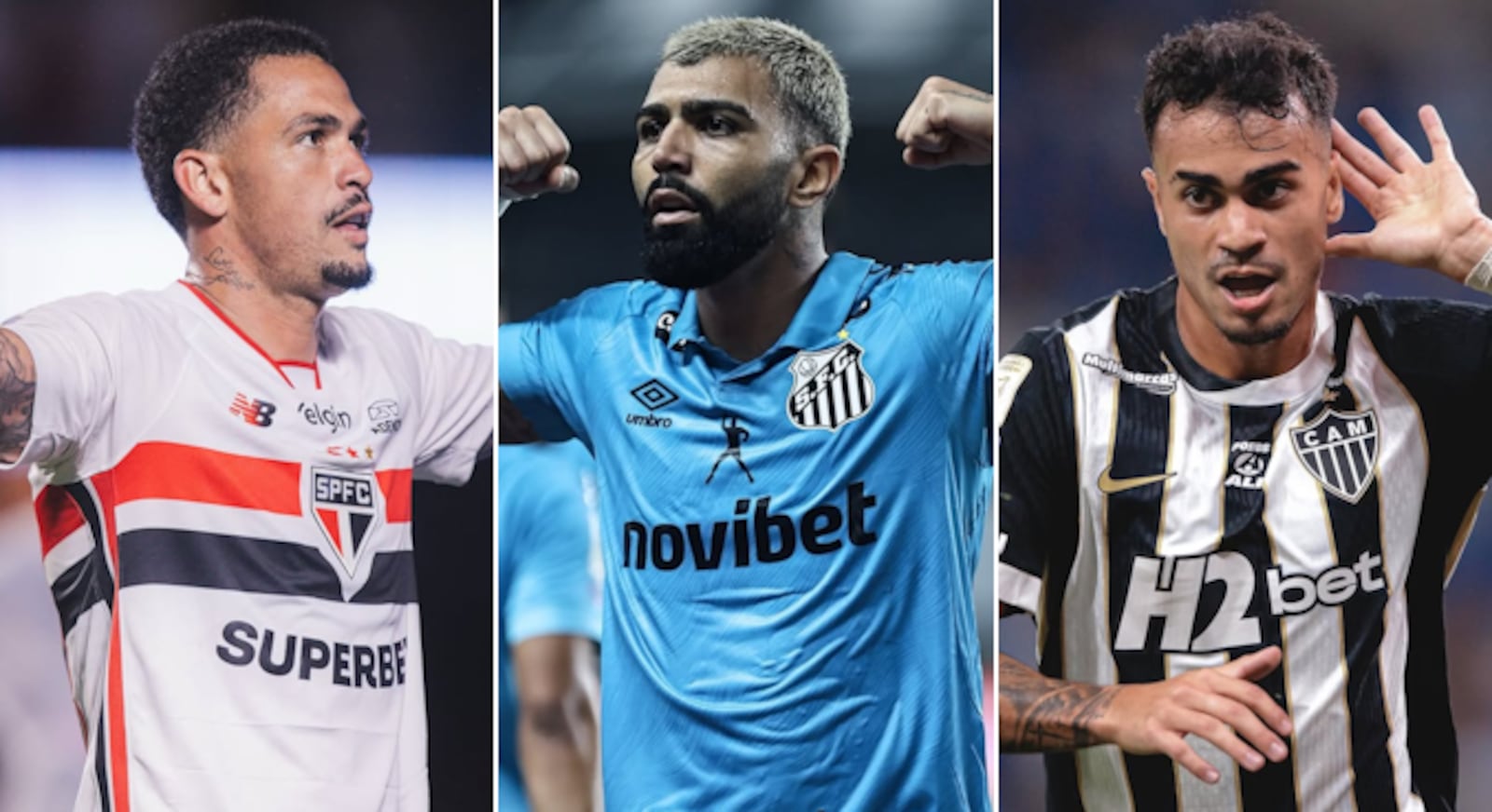 São Paulo, Santos e Atlético-MG disputam partidas atrasadas durante a Data FIFA Reprodução/Instagram @lucianoneves10 e @reinier.jesus - Reinaldo Campos/Santos FC