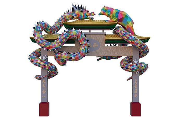 Usera se convierte oficialmente en el Chinatown de Madrid: así es el arco de entrada que dará la bienvenida al barrio