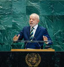Lula durante o discurso na Assembleia Geral da ONU em 2025 Foto: Ricardo Stuckert / PR
