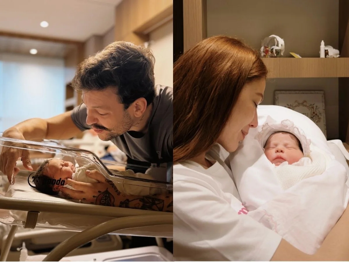 Simone Poncio e Márcio Poncio dão as boas-vindas à filha caçula. Veja fotos
