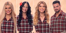 Luiza Ambiel e Erika Schneider entram no clima de A Fazenda 18 e se vestem de ovo no Hoje em Dia
