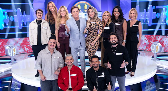 Tom Cavalcante reúne famosos em busca de um prêmio de até R$ 300 mil no Acerte ou Caia! deste domingo (20)