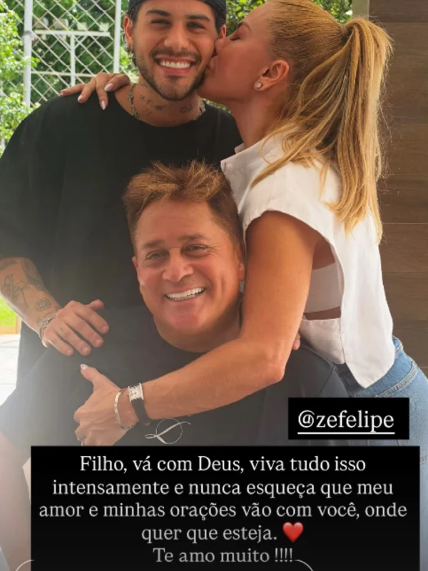 Poliana Rocha se despede de Zé Felipe antes de temporada nos EUA