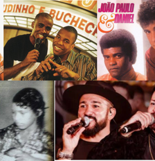 Leandro & Leonardo, Claudinho & Buchecha, João Paulo & Daniel, Camargo & Camarguinho e Zé Henrique & Matheus estão entre as duplas musicais que tiveram a trajetória interrompida pela morte de um dos integrantes Foto: Reprodução/Spotify/Facebook/Youtube