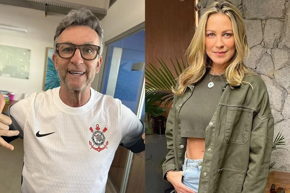 Montagem de imagens mostra, da direita para a esquerda, Craque Neto e Luana Piovani - Metrópoles