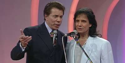 Em 1997, Roberto Carlos foi ao SBT e teve uma conversa reveladora com Silvio Santos Foto: Reprodu&ccedil;&atilde;o (Imagem com qualidade melhorada por IA)
