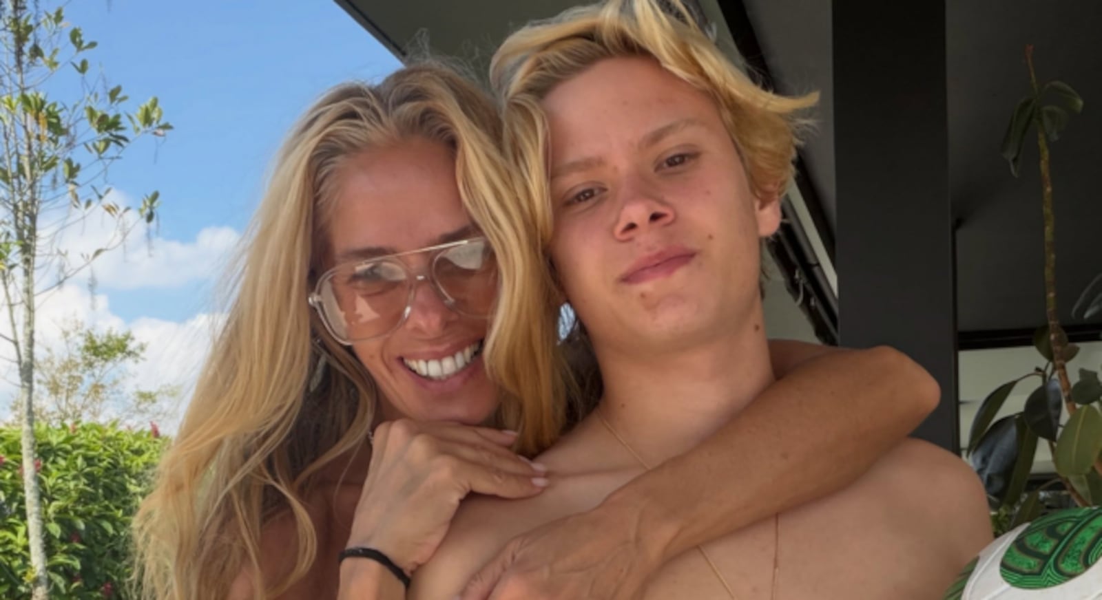 Galisteu festejou a vinda de Vittorio para o Brasil Reprodução/Instagram