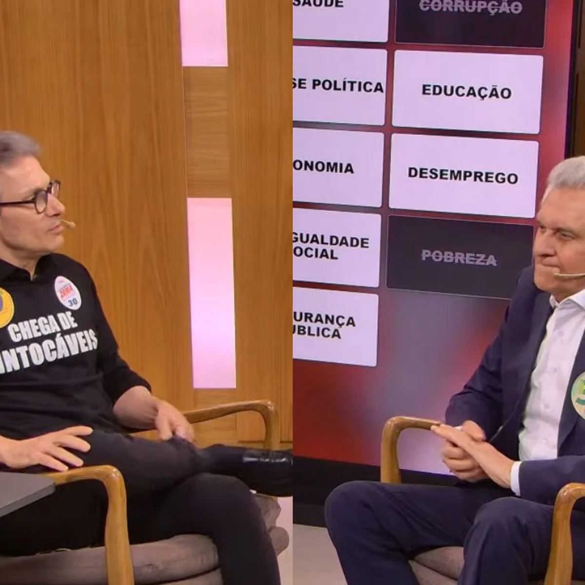 "Compadres", Zema e Caiado usam debate da Veja para atacar Lula e Flávio