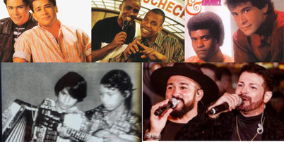 Leandro & Leonardo, Claudinho & Buchecha, Jo&atilde;o Paulo & Daniel, Camargo & Camarguinho e Z&eacute; Henrique & Matheus est&atilde;o entre as duplas musicais que tiveram a trajet&oacute;ria interrompida pela morte de um dos integrantes Foto: Reprodu&ccedil;&atilde;o/Spotify/Facebook/Youtube