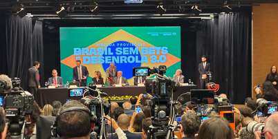 Lula durante evento nesta sexta-feira, 25, em S&atilde;o Paulo, para anunciar medidas de "Brasil sem bets" Foto: Terra/Adrielle Farias