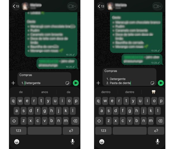 Como fazer lista no WhatsApp: veja listas de itens e números