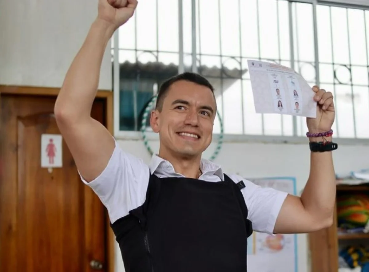 imagem colorida novo presidente do Equador, Daniel Noboa - metrópoles