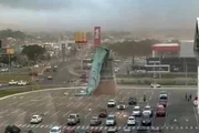 Estatua da Havan cai devido a ventos fortes no RS