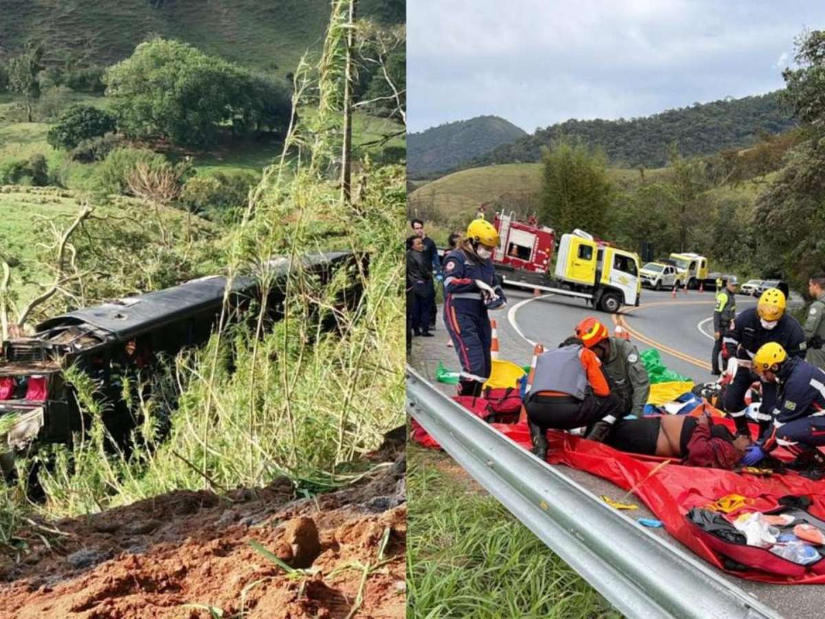 Acidente entre ônibus e carro deixa ao menos 6 mortos no interior de SP