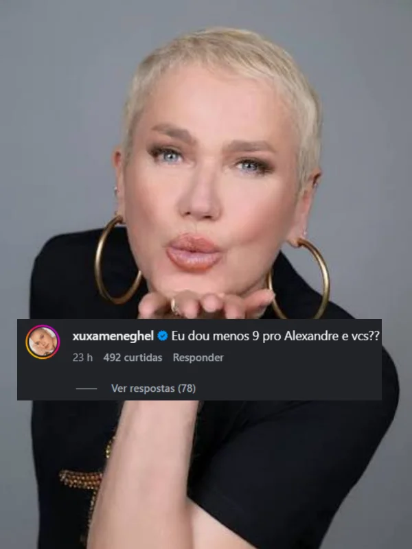 Xuxa critica Alexandre Borges após nota para Junno Andrade no Dança