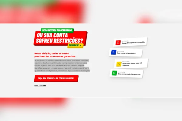 Campanha de Lula cria canal para denunciar suposta censura nas redes - destaque galeria