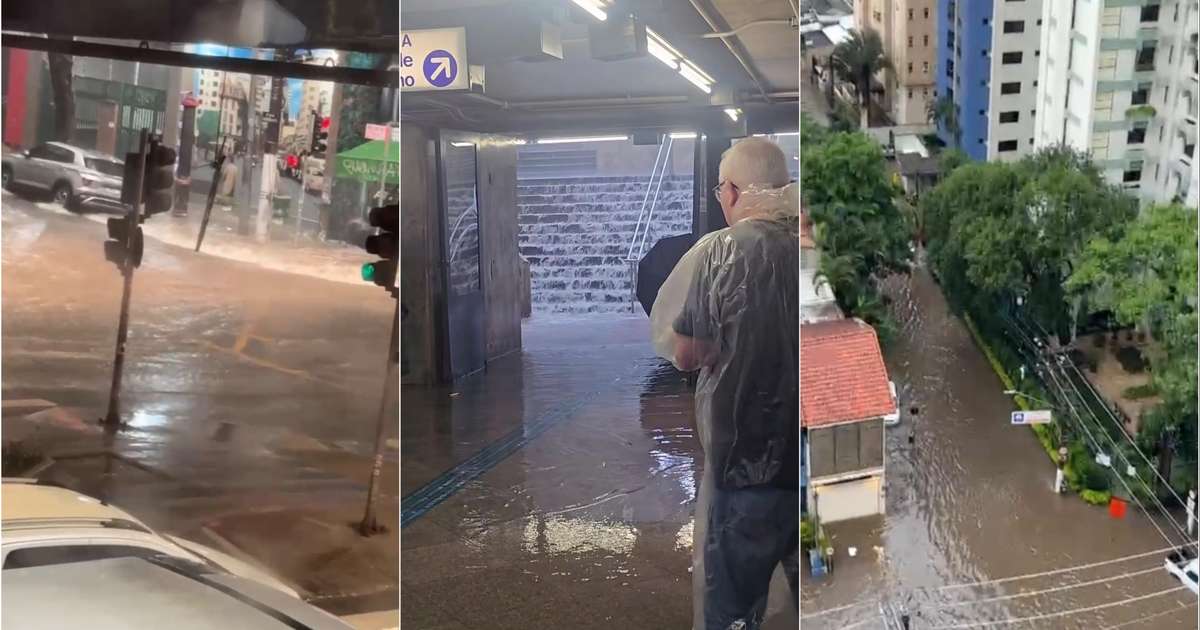 Alagamentos, granizo e ventania: forte chuva atinge São Paulo na tarde desta quarta, 14