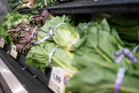lettuce on a grocery store shelf