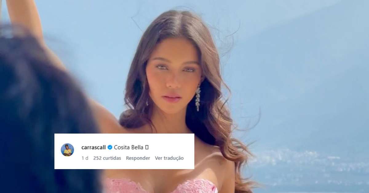 Amando em voz alta, Carrascal se derrete por namorada modelo: 'Coisinha linda'