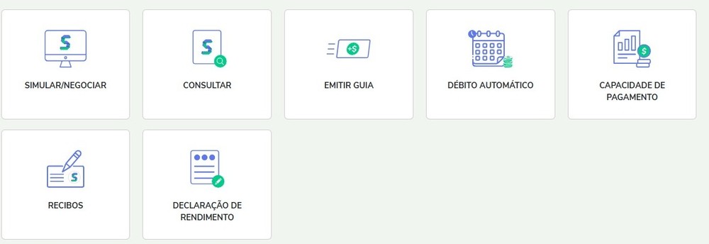Opções relacionadas a negociação no Regularize — Foto: Diedrich Bader/TechTudo