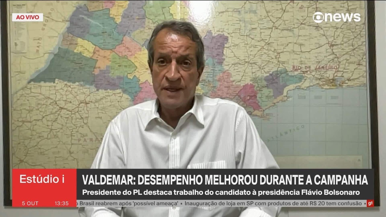 Valdemar afirma que Bolsonaro vai participar de eventual governo de Flávio