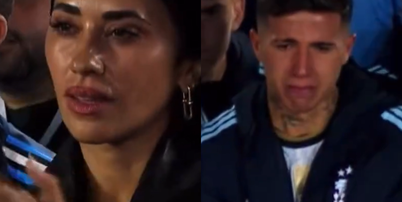 Compara&ccedil;&atilde;o entre rea&ccedil;&otilde;es de Antonella e Enzo Fern&aacute;ndez em despedida de Messi viraliza; veja o momento Foto: Reprodu&ccedil;&atilde;o/Redes Sociais