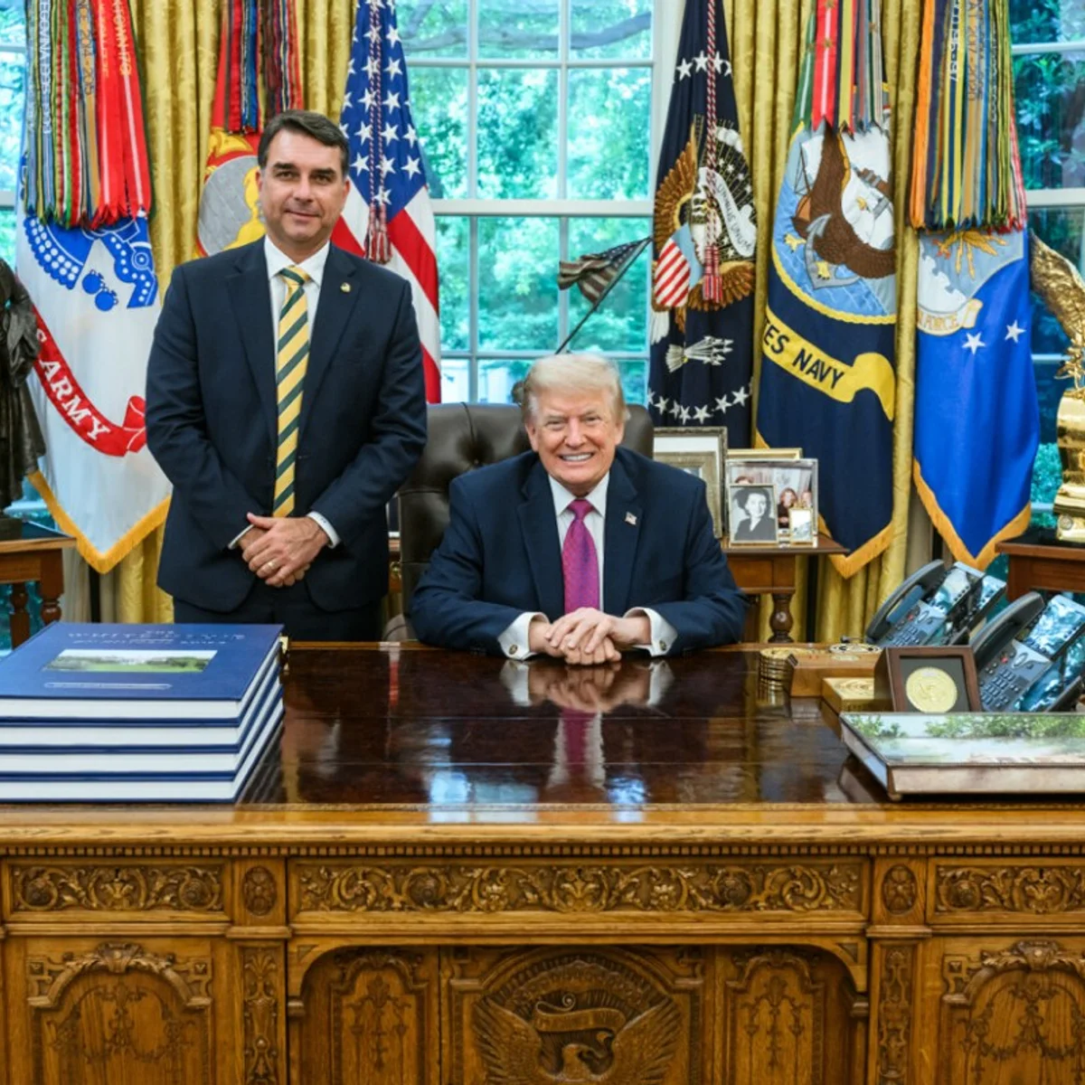 Flávio promete incluir Brasil no Escudo das Américas de Trump