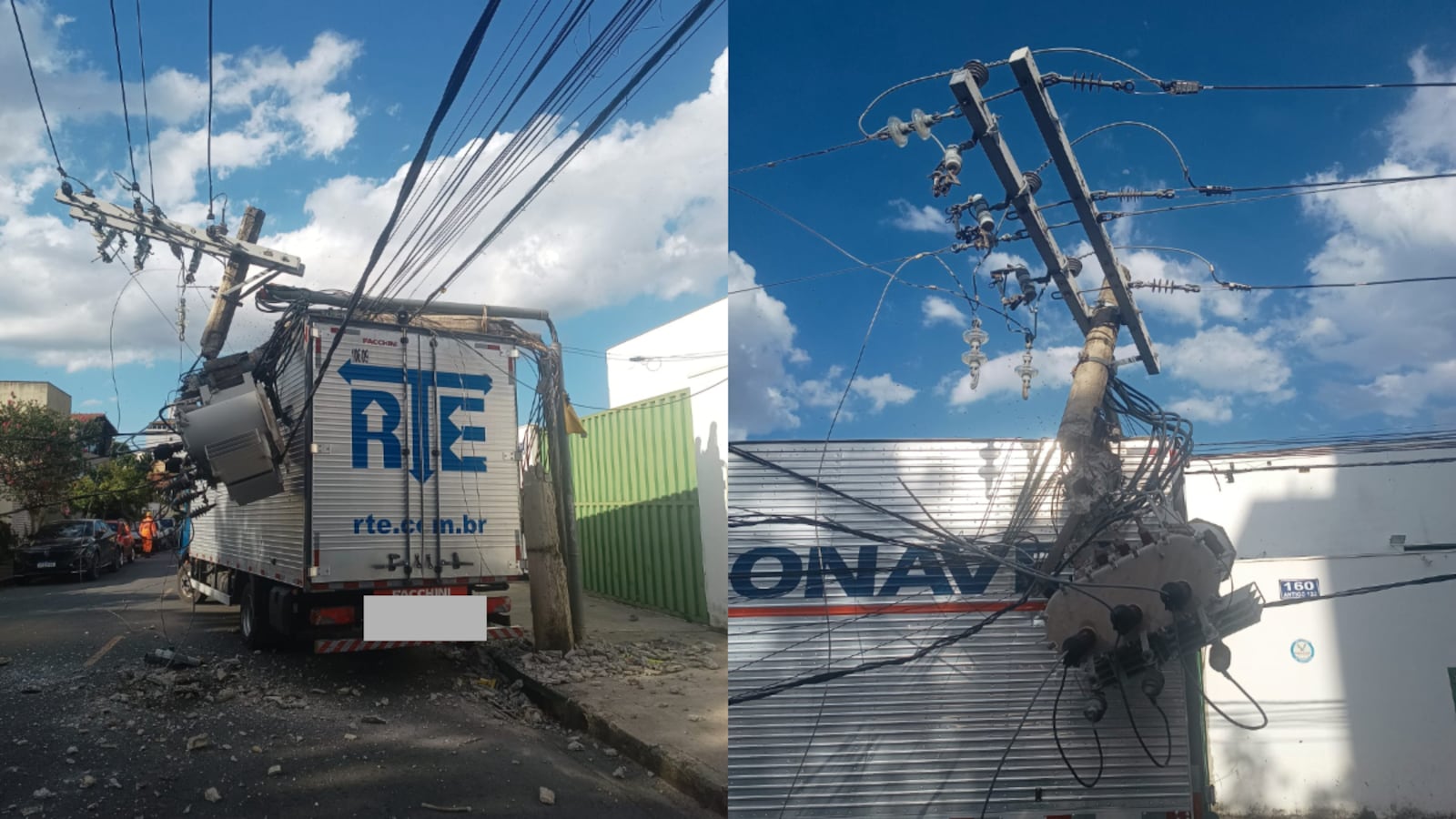 Apesar do risco, ninguém ficou ferido