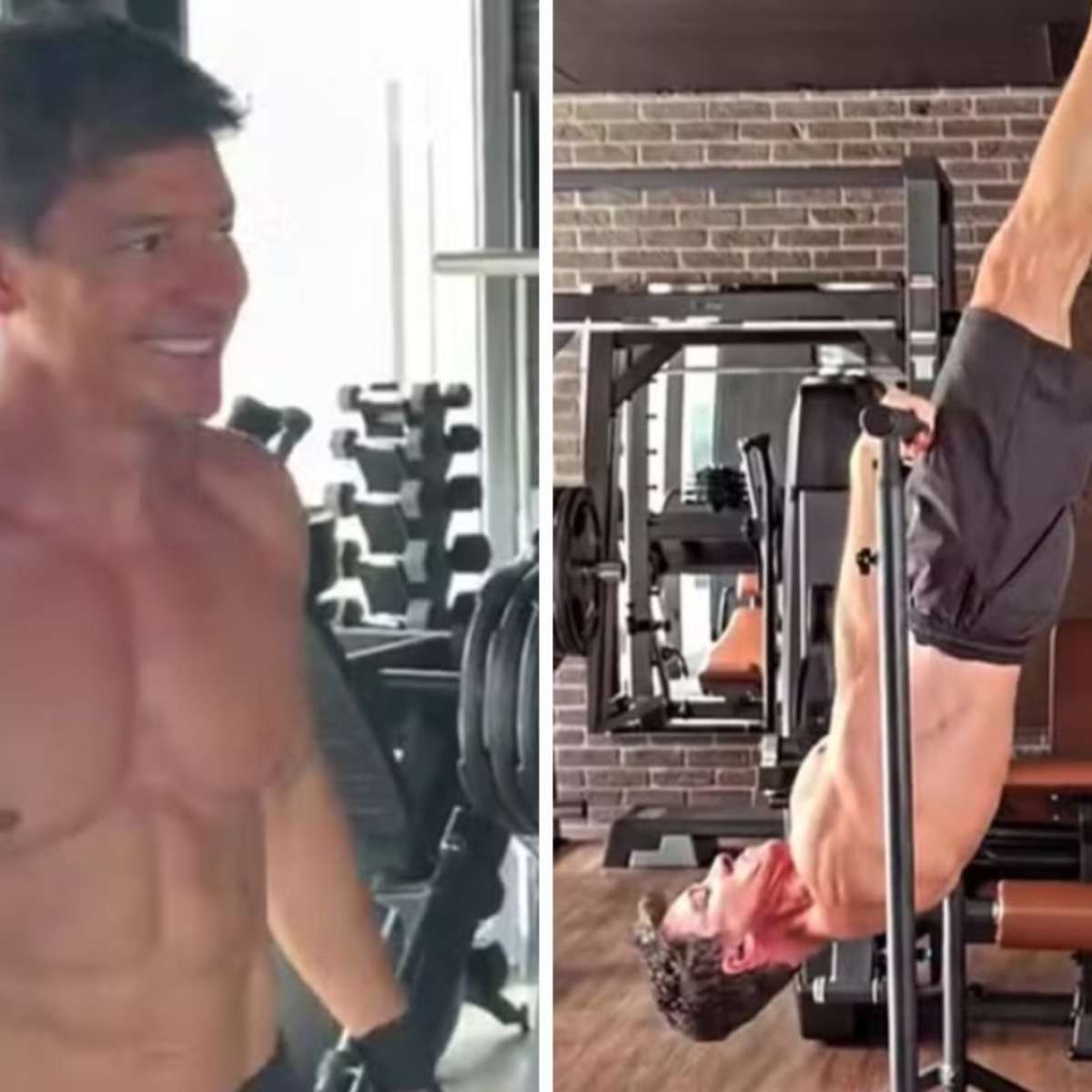 Aos 53, Rodrigo Faro ostenta corpo sarado: 'Não aceito menos que a perfeição'