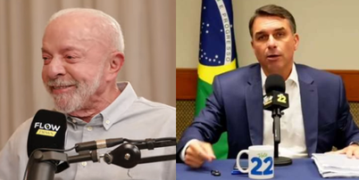 Lula participou de podcast e Fl&aacute;vio de live ap&oacute;s cancelamento de debate Foto: Reprodu&ccedil;&atilde;o/Youtube