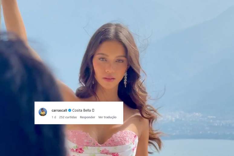 Amando em voz alta, Carrascal se derrete por namorada modelo: 'Coisinha linda'